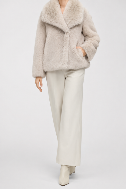 Women’s Warm Winter Coat | Acrylic Elegant Longline Coat for Casual & Evening Wear | Nova Muse