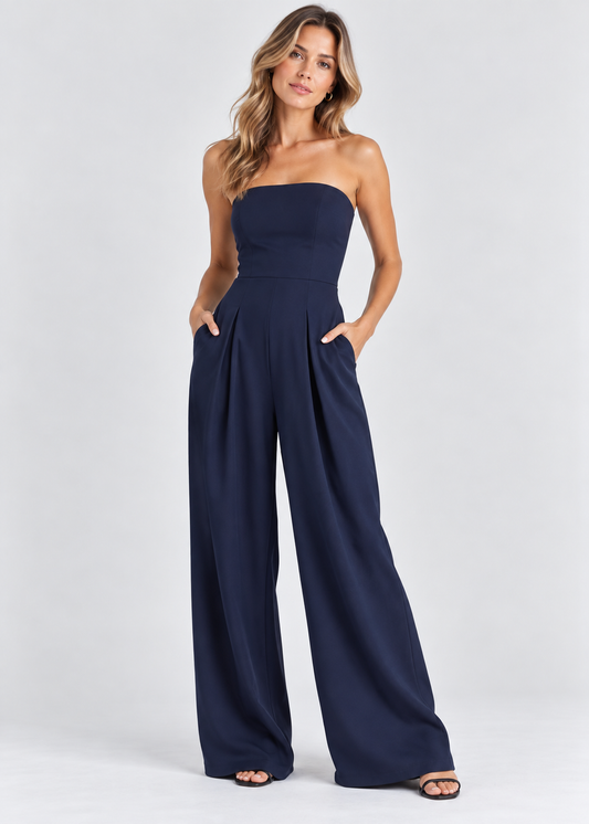 Women's Satin Jumpsuit | Heavy Satin Bodice | Elegant Relaxed Fit | Nova Muse