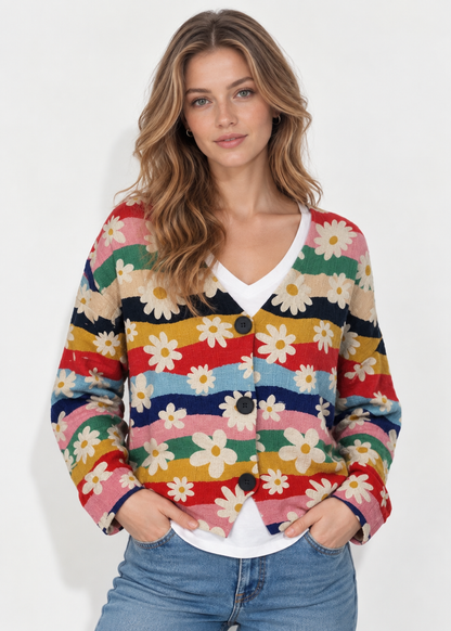 Cropped Cardigan | Women | Soft Knit | Long Sleeve | Casual Layering | Nova Muse