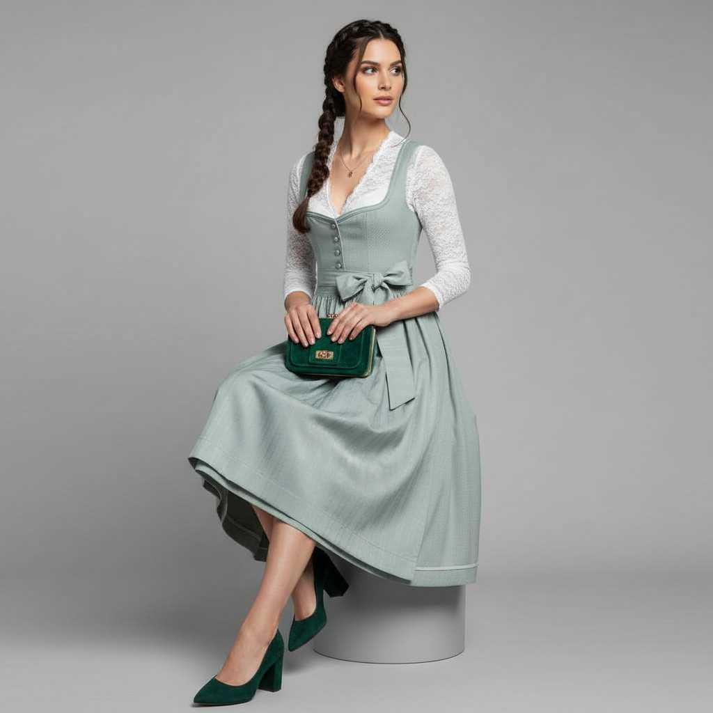 Elegant Dirndl Dress | Women's Oktoberfest Costume