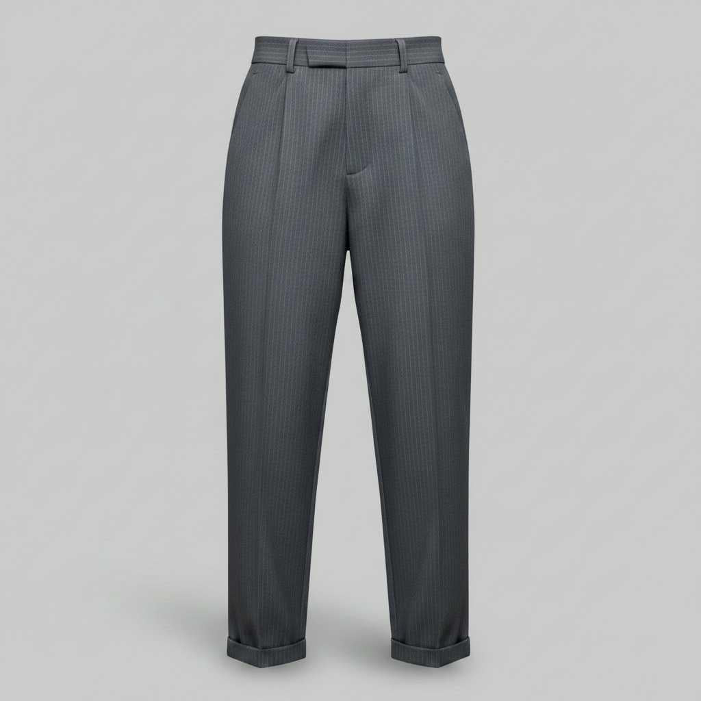 Elegant High Waist Women's Trousers | Office Wear