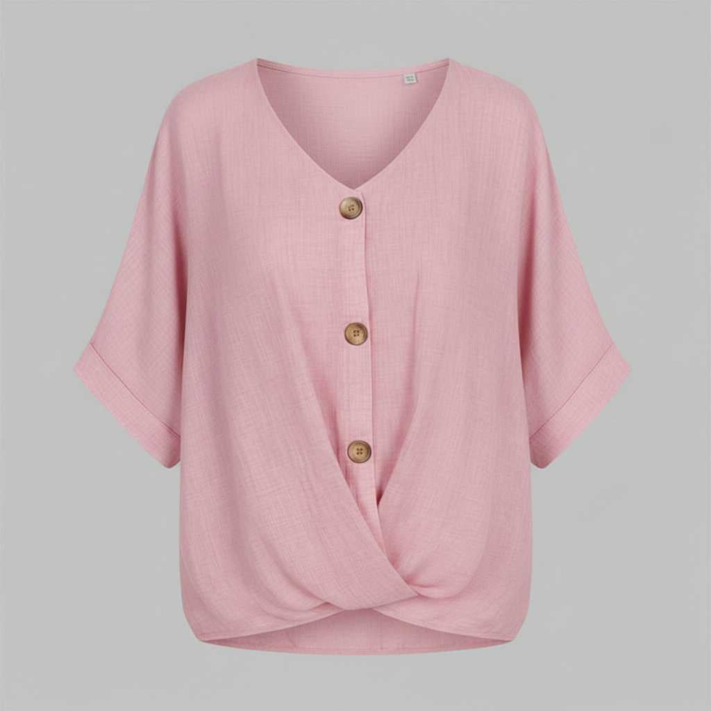 Elegant V-Neck Blouse | Women's Long Sleeve Tops