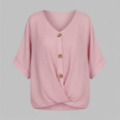 Elegant V-Neck Blouse | Women's Long Sleeve Tops