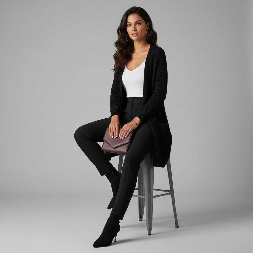 Elegant Women's Cardigan | Long Sleeve Wardrobe Essential