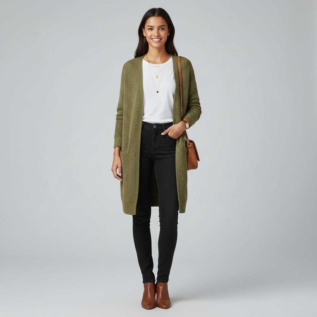 Elegant Women's Cardigan | Long Sleeve Wardrobe Essential