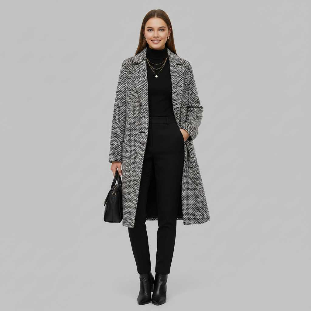 Elegant Wool Coat | Women's Long Winter Coat