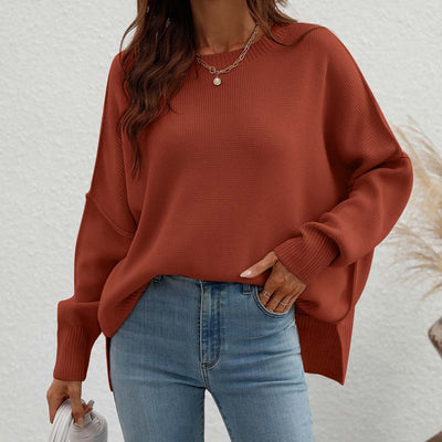 Crew Neck Sweater | Womens Loose Fit Knit | Long Sleeve Casual Winter Pullover | Nova Muse