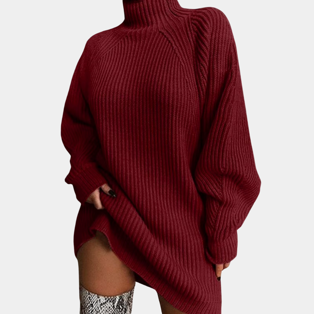 Oversized Chunky Sweater | Womens Ribbed Cuff Knit | Loose Fit Winter Pullover | Nova Muse