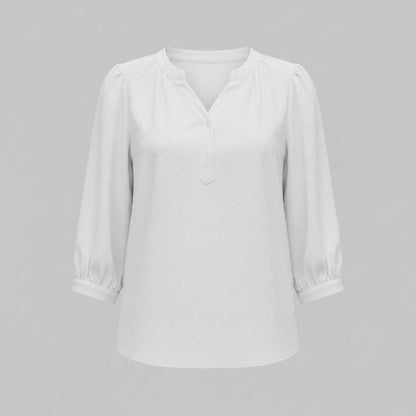 Silk Patchwork Blouse | Women's Versatile Fashion Top