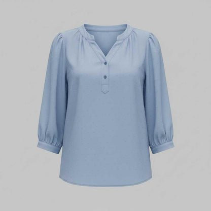 Silk Patchwork Blouse | Women's Versatile Fashion Top