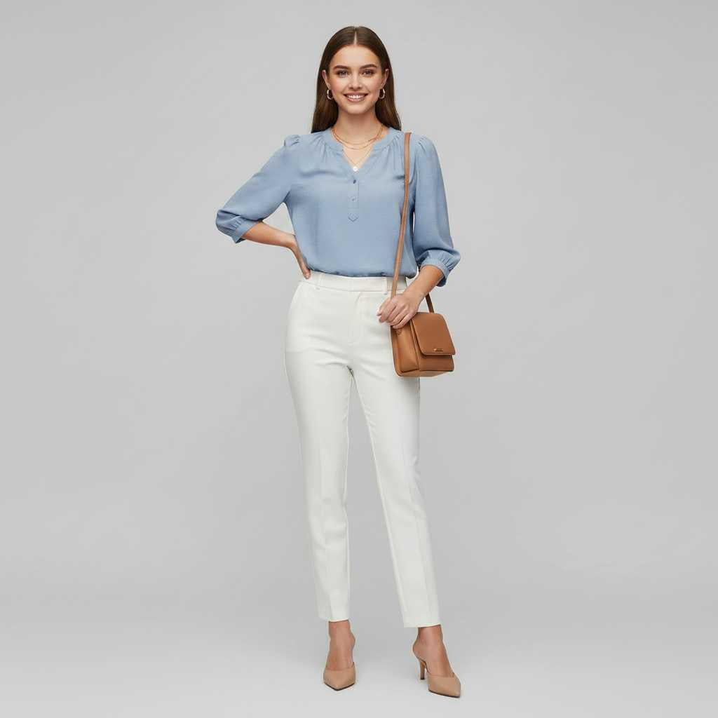 Silk Patchwork Blouse | Women's Versatile Fashion Top