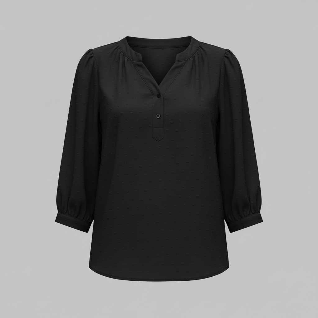 Silk Patchwork Blouse | Women's Versatile Fashion Top