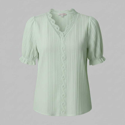 White Puff Sleeve Blouse | Elegant Summer Top for Women