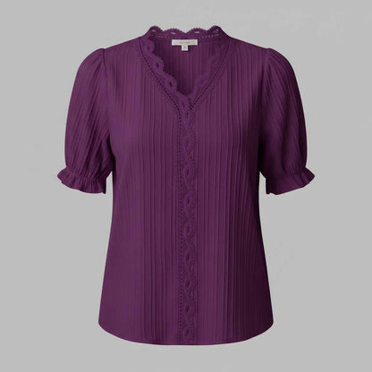 White Puff Sleeve Blouse | Elegant Summer Top for Women