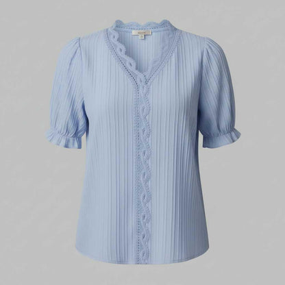 White Puff Sleeve Blouse | Elegant Summer Top for Women