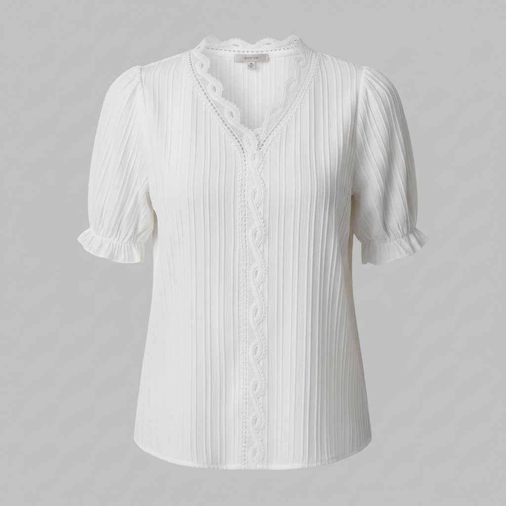 White Puff Sleeve Blouse | Elegant Summer Top for Women