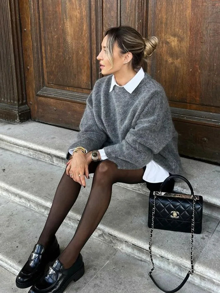 Oversized Knit Sweater | Women | Soft Warm Jumper | Relaxed Fit | Winter Knitwear | Nova Muse