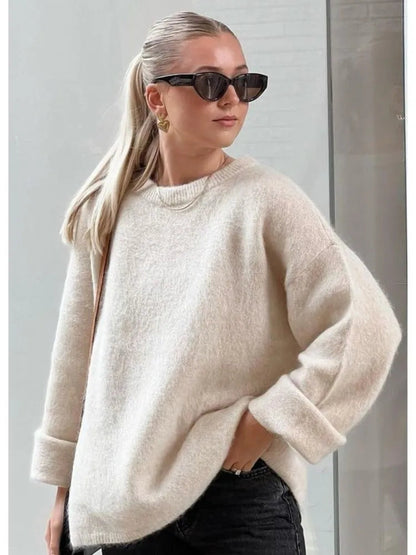 Oversized Knit Sweater | Women | Soft Warm Jumper | Relaxed Fit | Winter Knitwear | Nova Muse