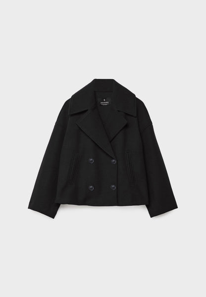 Women’s Double-Breasted Jacket | Short Tailored Blazer Coat | Smart Casual Layering | Nova Muse