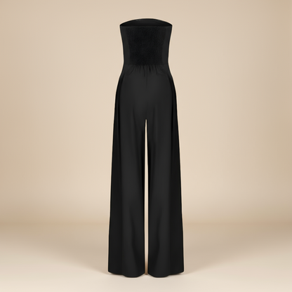 Women's Satin Jumpsuit | Heavy Satin Bodice | Elegant Relaxed Fit | Nova Muse