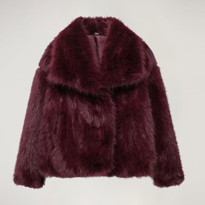 Women’s Warm Winter Coat | Acrylic Elegant Longline Coat for Casual & Evening Wear | Nova Muse