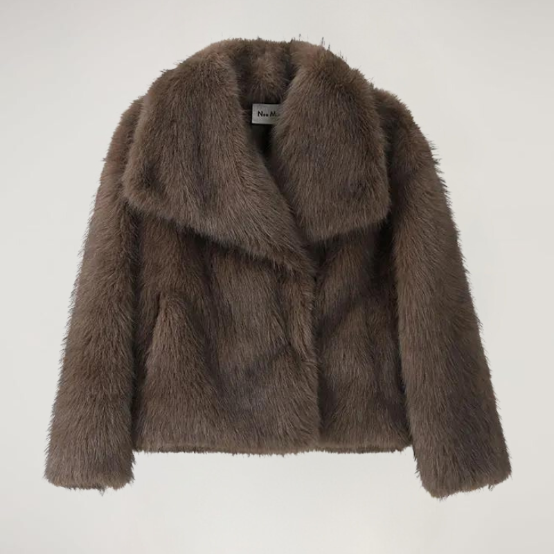 Women’s Warm Winter Coat | Acrylic Elegant Longline Coat for Casual & Evening Wear | Nova Muse