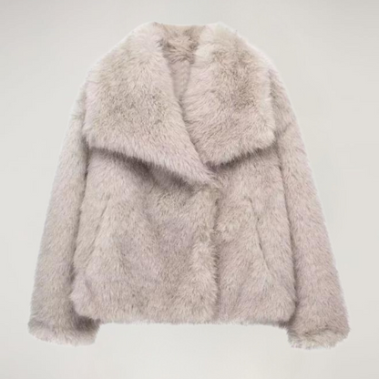 Women’s Warm Winter Coat | Acrylic Elegant Longline Coat for Casual & Evening Wear | Nova Muse