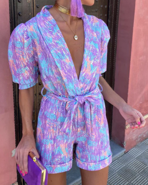 Women's Summer Jumpsuit | Satin Finish | Lightweight Elegant Style | Nova Muse