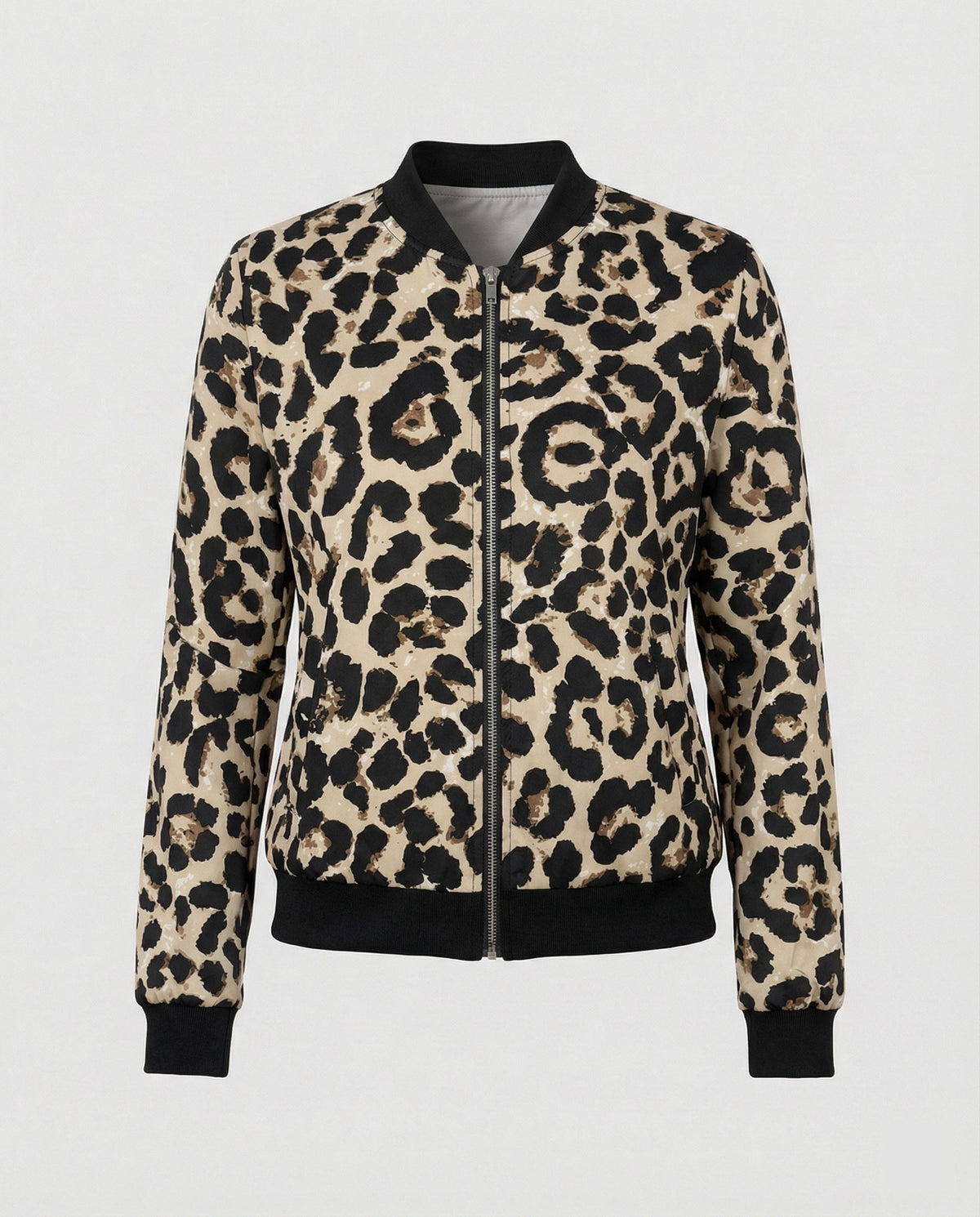 Shiny Bomber Jacket | Women | Zip Front | Lightweight Outerwear | Nova Muse