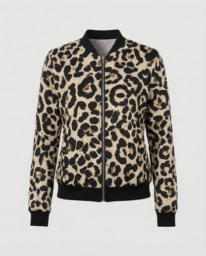 Shiny Bomber Jacket | Women | Zip Front | Lightweight Outerwear | Nova Muse