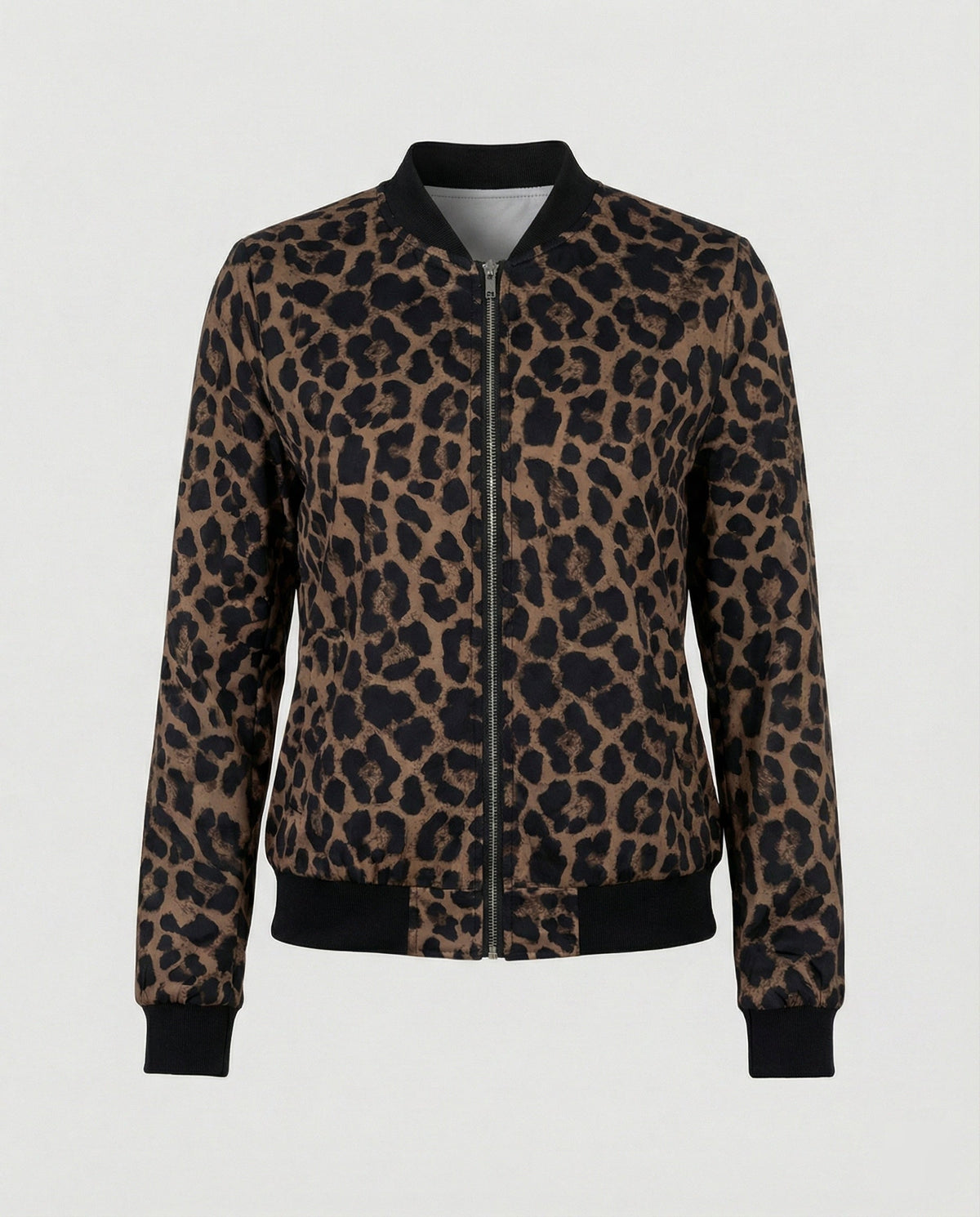 Shiny Bomber Jacket | Women | Zip Front | Lightweight Outerwear | Nova Muse