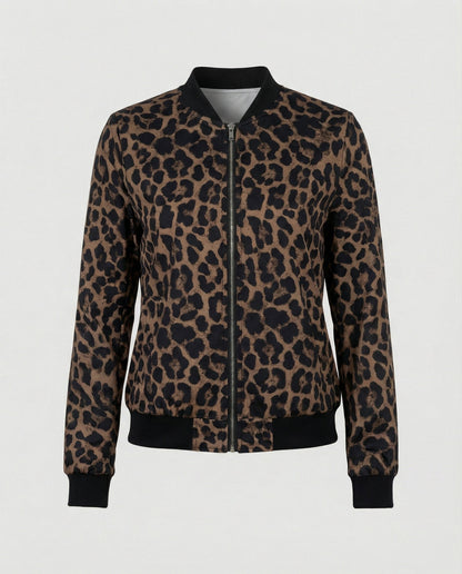 Shiny Bomber Jacket | Women | Zip Front | Lightweight Outerwear | Nova Muse