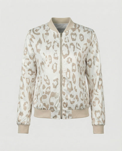 Shiny Bomber Jacket | Women | Zip Front | Lightweight Outerwear | Nova Muse