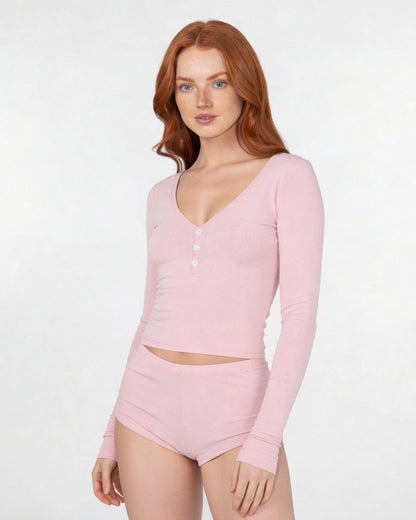 Ribbed Pyjama Set | Women | Soft Ribbed Fabric | Cami & Shorts | Lounge Sleepwear | Nova Muse