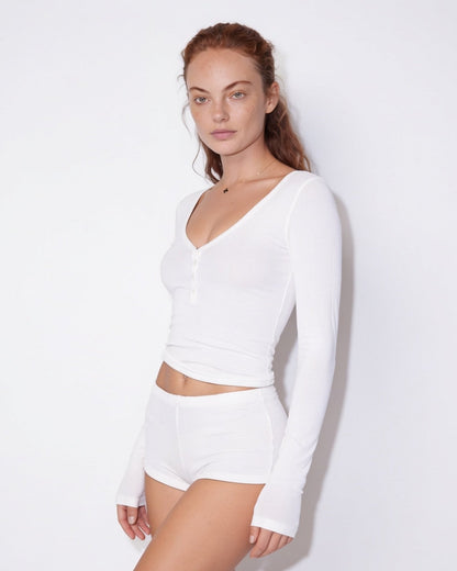 Ribbed Pyjama Set | Women | Soft Ribbed Fabric | Cami & Shorts | Lounge Sleepwear | Nova Muse