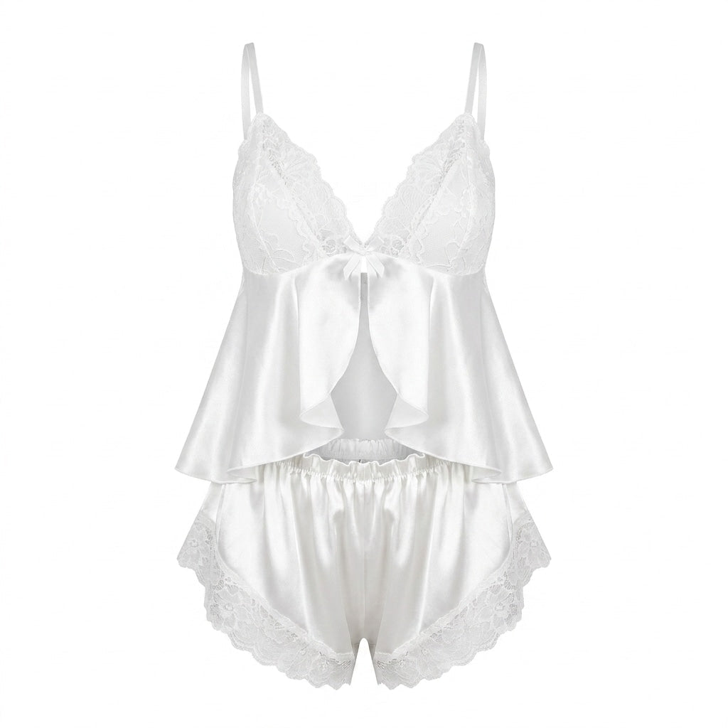 Satin Cami & Shorts Pyjama Set | Women | Soft Satin | Adjustable Straps | Nova Muse