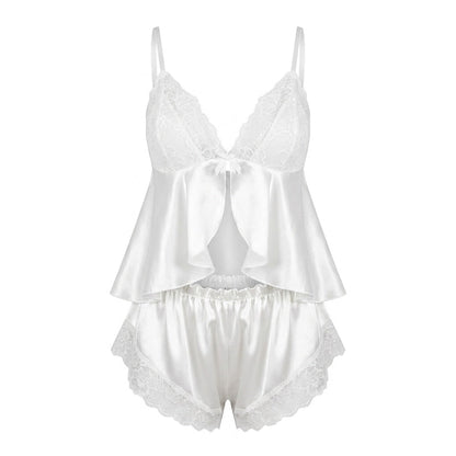 Satin Cami & Shorts Pyjama Set | Women | Soft Satin | Adjustable Straps | Nova Muse