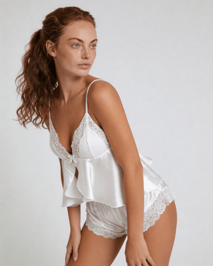 Satin Cami & Shorts Pyjama Set | Women | Soft Satin | Adjustable Straps | Nova Muse